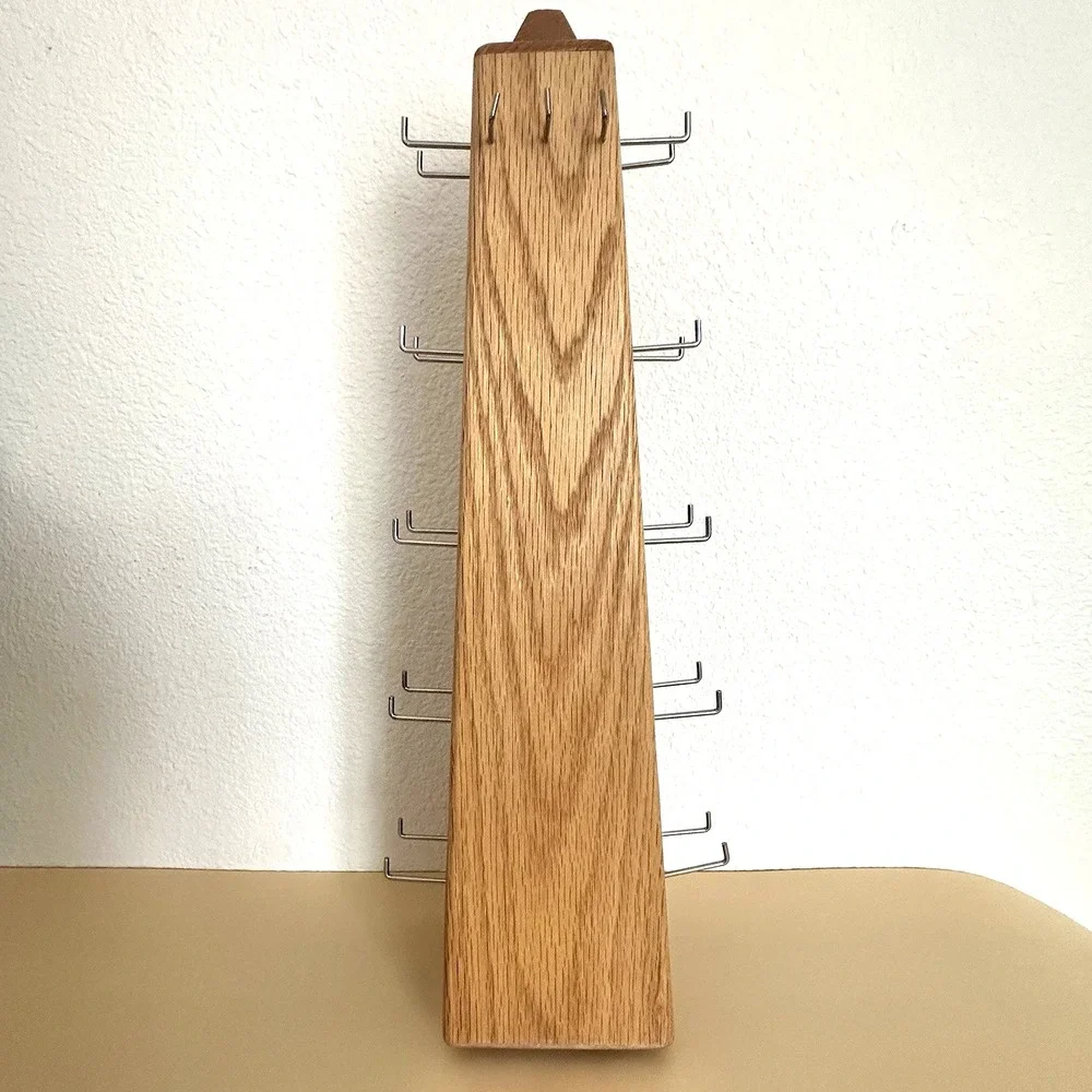 Wood Rotating Jewelry Display Stand 21.5
